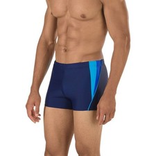 New Men's Fitness Splice Stretch UPF 50 Swim Race Trunks Briefs Large 87300167