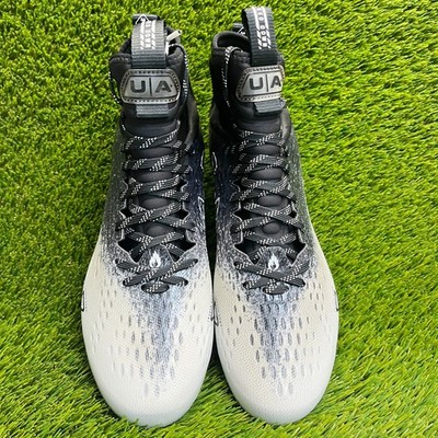 Under Armour Spotlight Lux MC 2.0 football cleats Sz 11.5 Black White‎ New Under Armour Spotlight Lux 2.0 Molded Football Cleats  main image 3