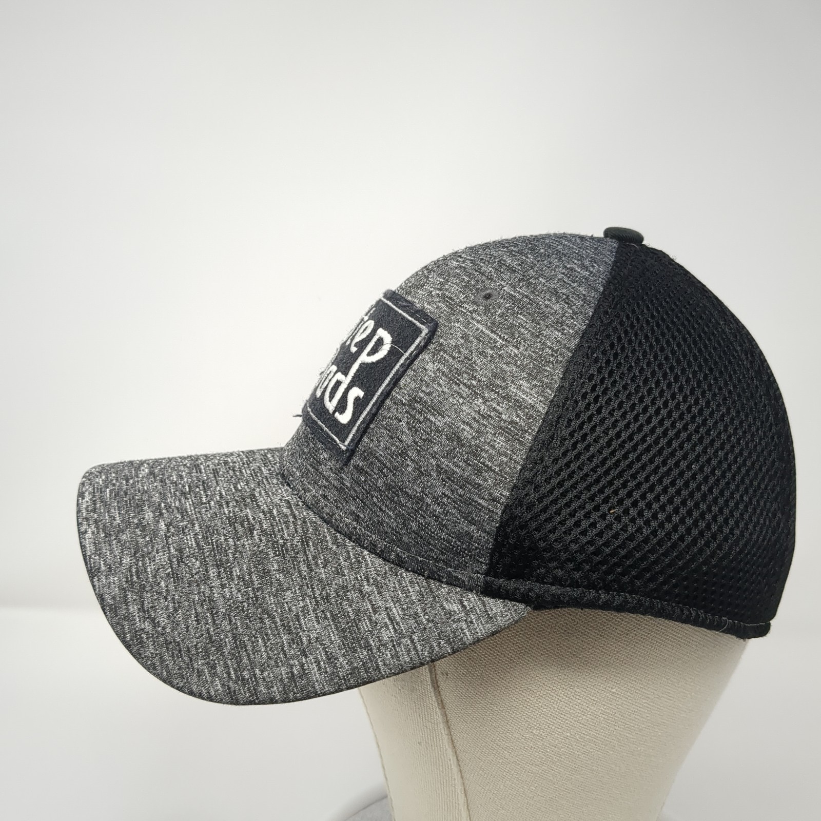 Step Dads Patch Fitted Hat Gray Large Colorblock … - image 3