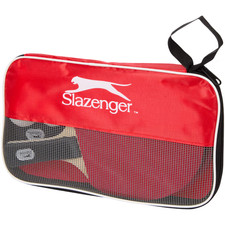 Slazenger Tischtennis Set 2 Schläger 3 Bälle Tasche Ping Pong Set Camping NEU