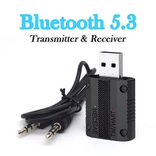 1pc Bluetooth 5.3 Adapter Home Car Stereo Wireless Audio Receiver Transmitter