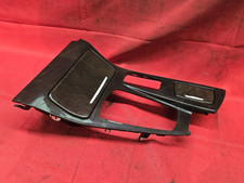 11-16 Bmw 528 535 550 M5 Center Console Shifter Bezel Wood Trim Panel Cup Holder