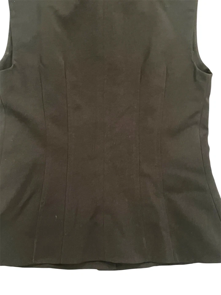 Chaleco Top Tibi Mujer Cuello Redondo Talla 8 Negro Poliéster Completamente Forrado Foto 4 de 4