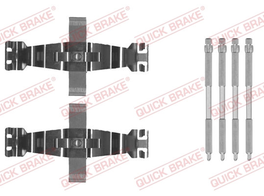ZubehöRkit, Scheibenbremsbelag Quick Brake 109-0022 FüR Audi Opel Vauxhall-image