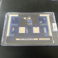 2025 Panini Three and Two Hye-Seong Kim Full Count Swatches1/15 RC, Mem 