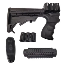 ProMag PM111A Remington 870 Stock Set with Shell Carrier - Black