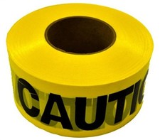 C.H. Hanson 1000 ft. L X 3 in. W Plastic Caution Barricade Tape Yellow