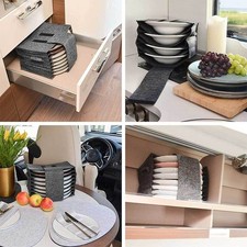 Caravan Plate Holder For Motorhome Campervan Boat Cupboard Tableware Storage Bag