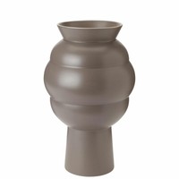 Knabstrup Vase Tortus Archie No 4, Dekovase, Keramik, Dark Grey, 37 Cm, K1573-1