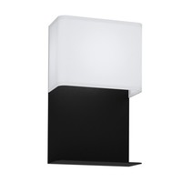 Led Wandlampe Wandleuchte Innen Stahl In Schwarz Textil In Weiss