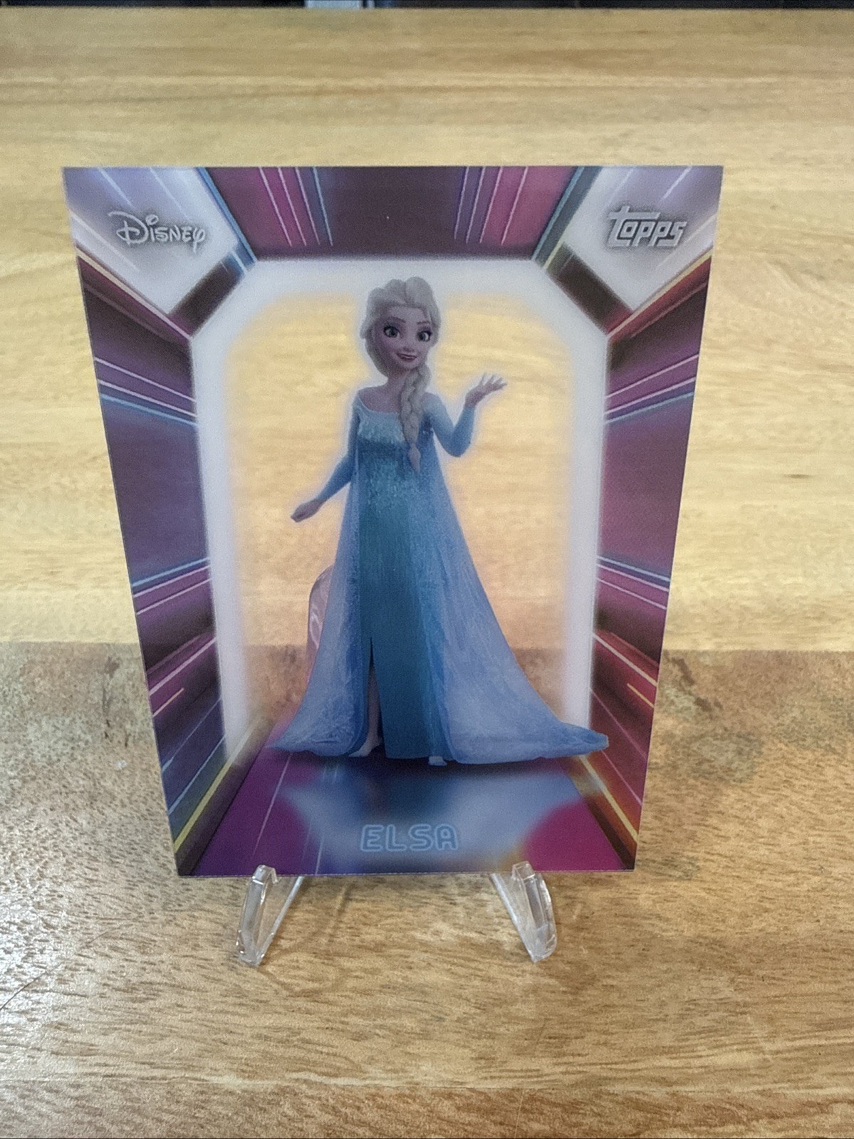Elsa #NPL-8 2026 Topps Disney Neon Lights PETG trading card — raw and PSA graded price guide