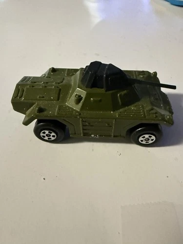 Vtg 1973 Matchbox Rolamatics Lesney #73 Weasel Green Diecast Car - Loose