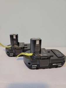 2 PACK - GENUINE Ryobi ONE+ 18V Lithium-Ion 1.5 Ah Battery MODEL PBP002 ONE PLUS