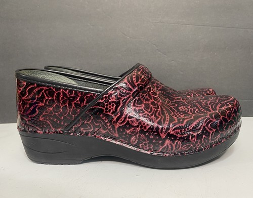 Dansko XP 2.0 DAMEN MULTI CLOGS rot Blumen LACK PROFI GR. 41 - Bild 2 von 9