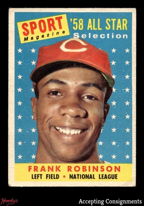 1958 Topps #484 Frank Robinson AS EX - EX/MT Reds HOF