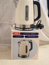 ☕ LOGIK 1.7L Electric Kettle – Cream – 3000W – Fast Boil – Boxed