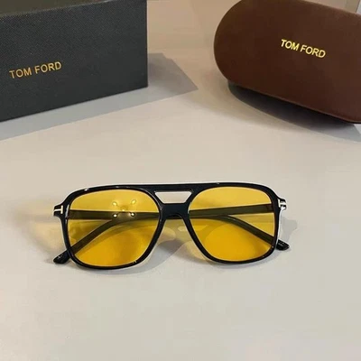 Tom Ford Black Frame Brown Lens Sunglasses 6018-140 - Image 1 of 4