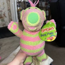 Fimbles Bessie Bird Fisher-Price 2002 Vintage Plush Soft Toy Pom