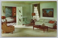 Salerno Interior Home Furnishing Store Postcard Greenville PA Vintage