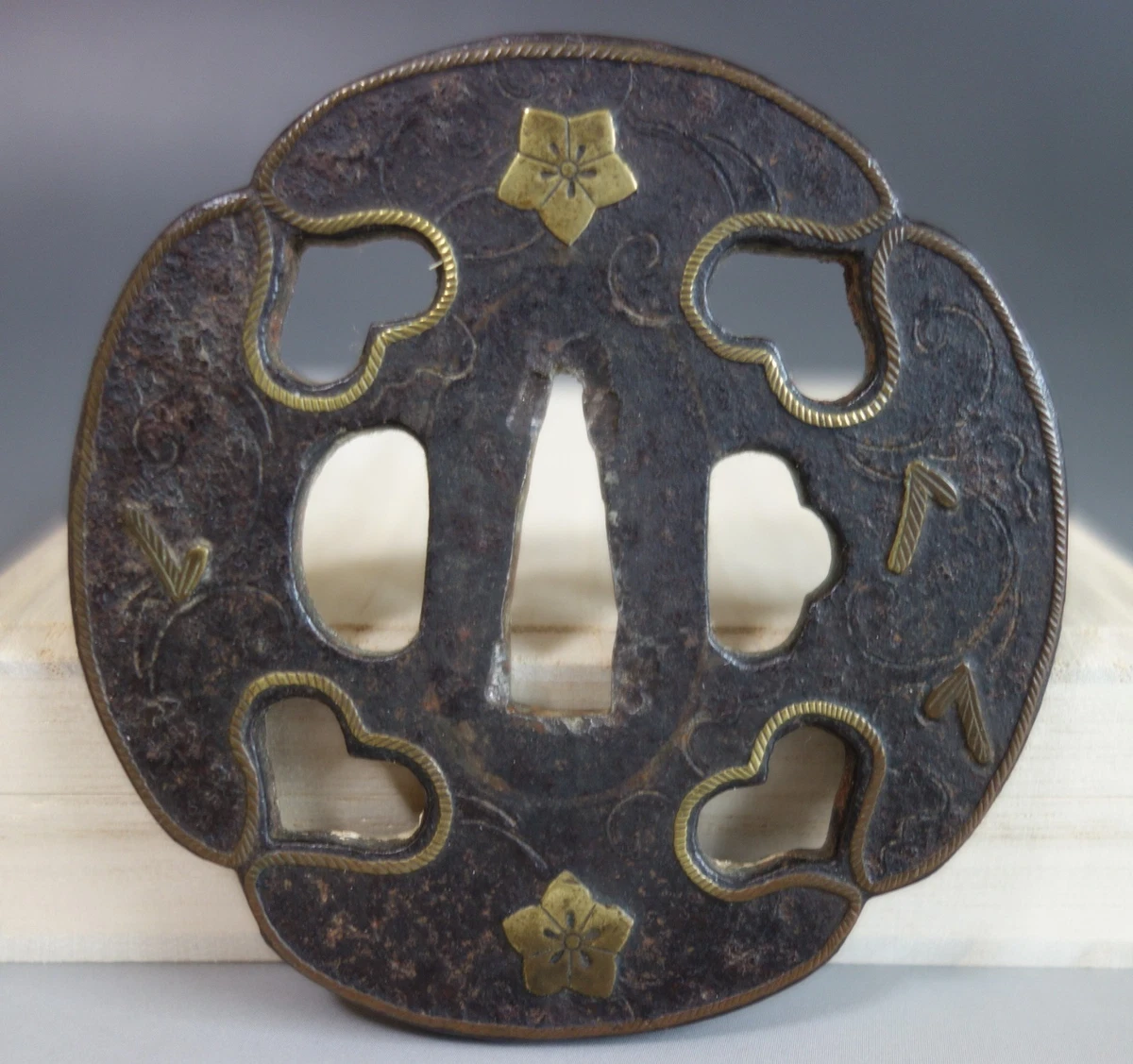 铁1800-1849 年日本刀镡| eBay