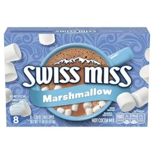Swiss Miss Chocolate Hot Cocoa Mix With Marshmallows, 1.38 oz., 8Count Envelopes