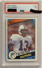 1984 Topps Dan Marino Rookie #123 PSA 7 Miami Dolphins Football Card. rookie card picture