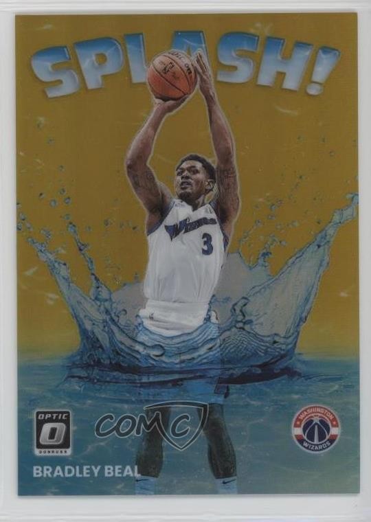 2022-23 Panini Donruss Optic Splash! Gold Prizm 10/10 Bradley Beal #5 00ws