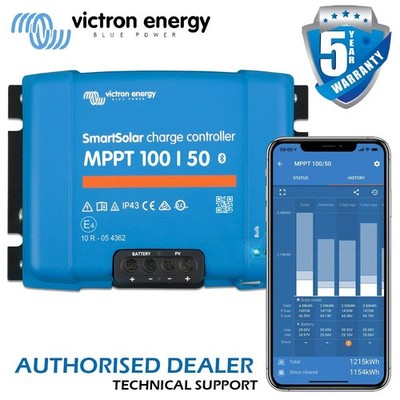 VICTRON SMARTSOLAR MPPT FREIZEIT BATTERIE LADEREGLER 100V 50A WOHNMOBIL