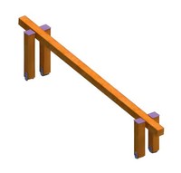 Schwebebalken Spielbalken AbenteuerbrüCke Wackelsteg Spielplatzanlage Balkensteg