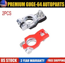 2PCS Car Battery Terminal Clamp Connectors Positive Negative Release Disconnect