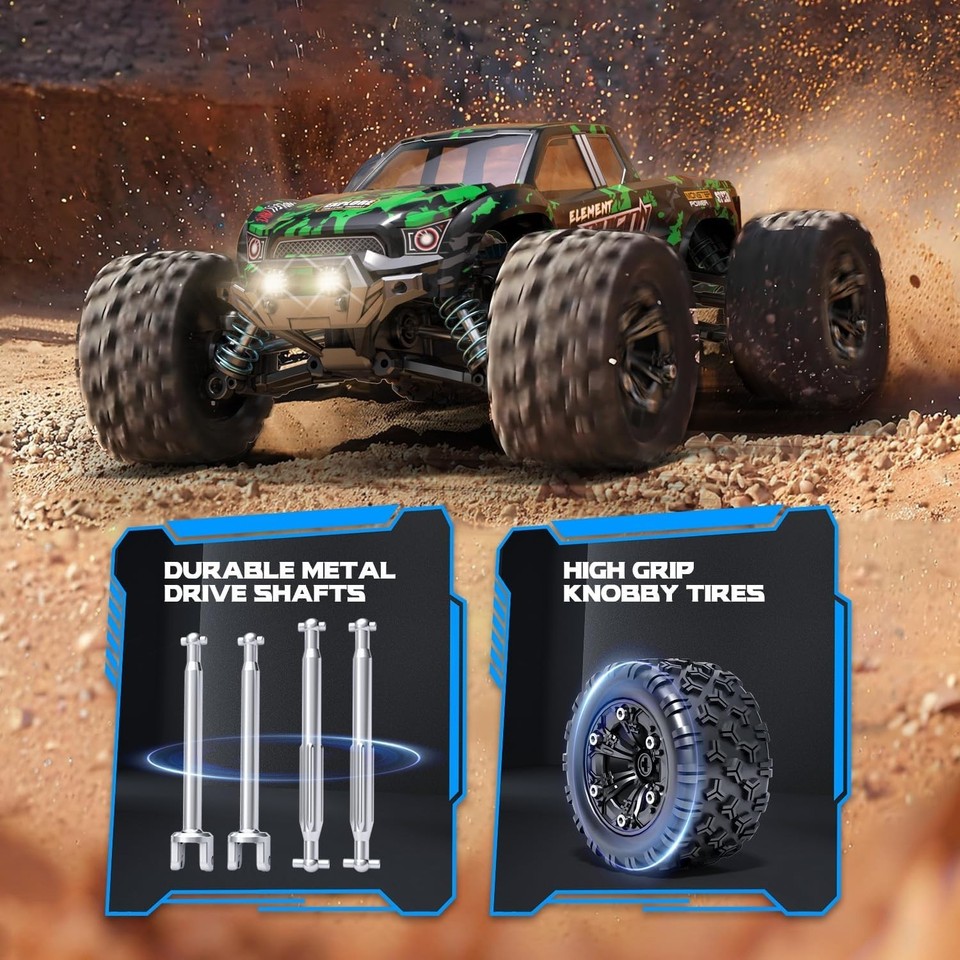 Auto RC Brushless 1/18 Veloce 50+ Mph &ndash; Camion 4x4 Fuoristrada Impermeabile Per Adulti