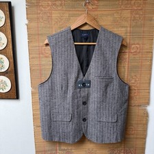 NWT Herringbone Waistcoat Suit Vest Mens Large