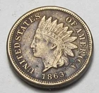 1863 INDIAN HEAD CENT,FULL LIBERTY, VERY NICE COIN!!!!(A1)