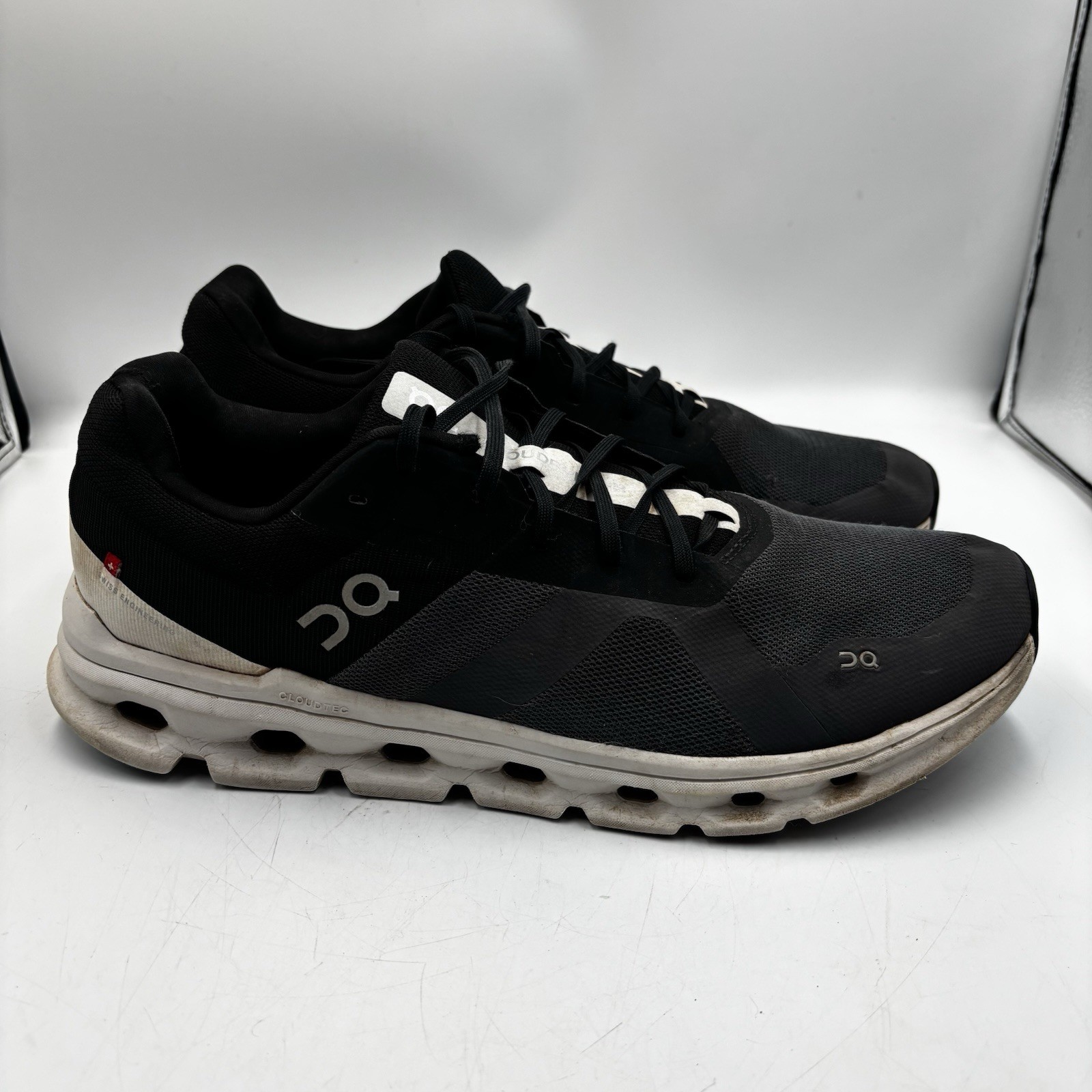 On Cloud Cloudrunner Mens Size 13 Eclipse Gray/Fr… - image 1