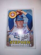 2018 TOPPS HERITAGE PILOTS 50 ANNIVERSARY BUZZ STEPHEN Autograph SPA-BST