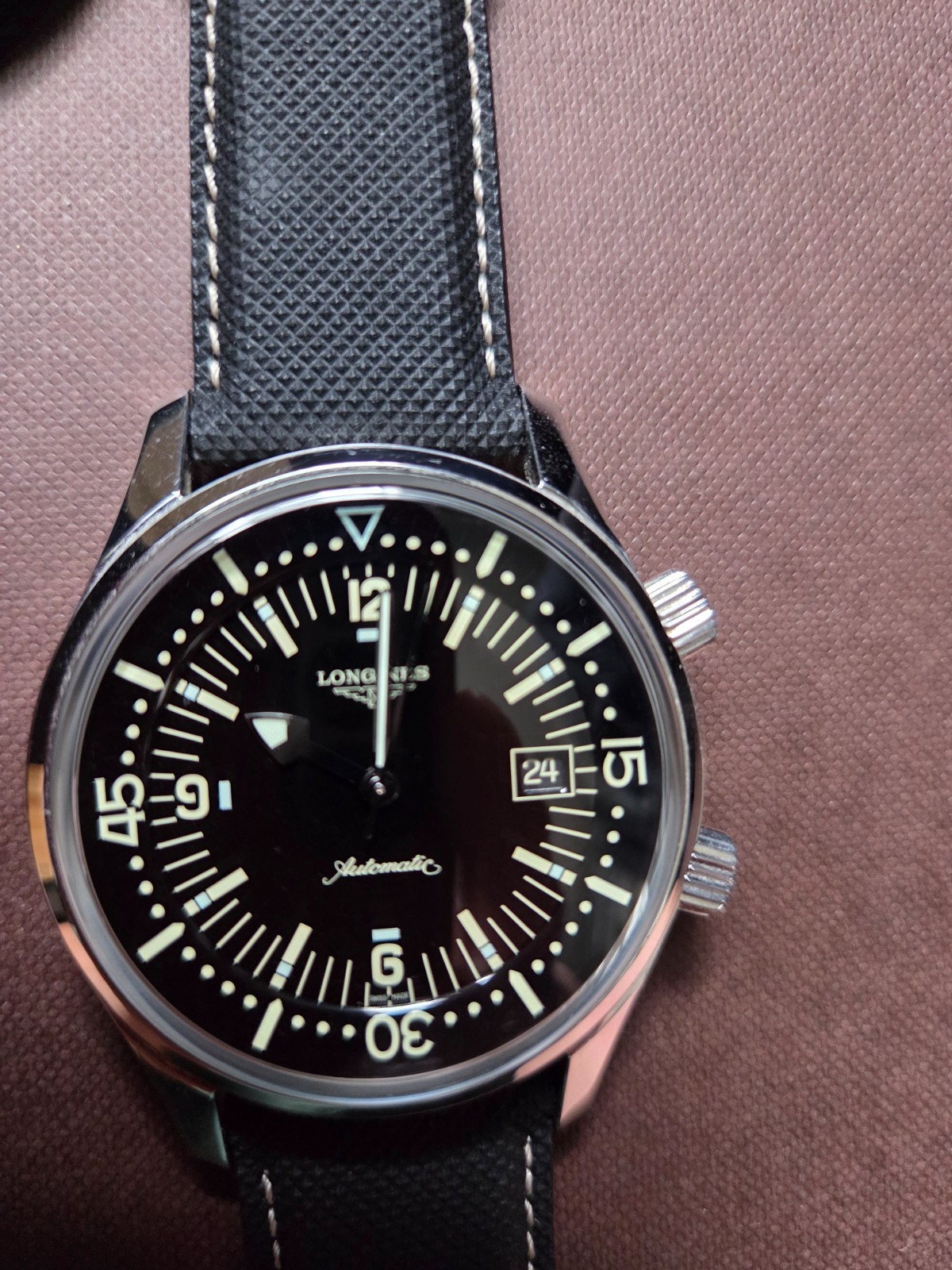 Longines Heritage Legend Diver Automatic Black Dial Men's Watch L3