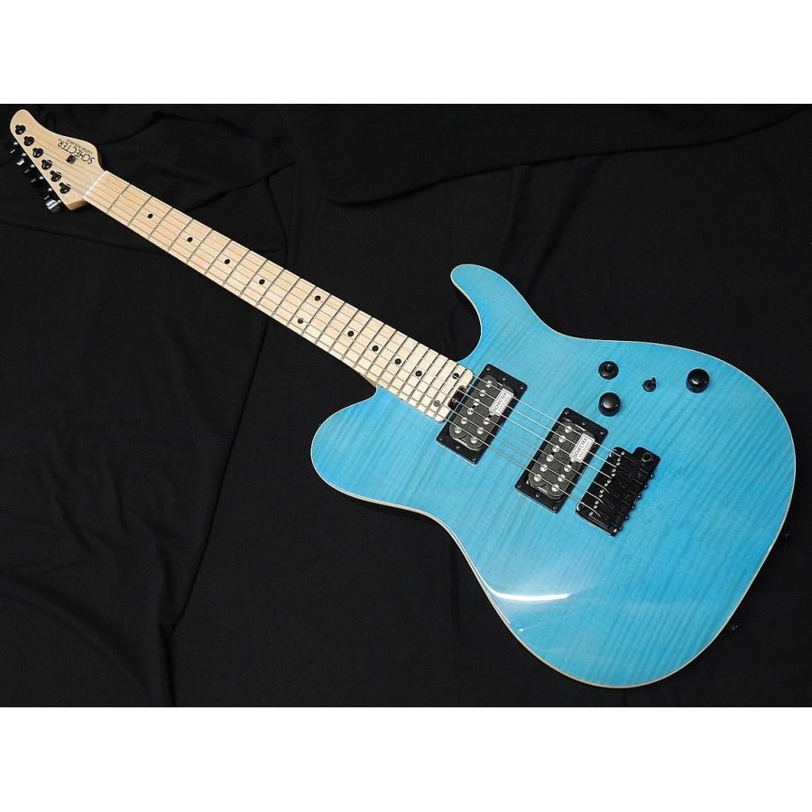 レア　SCHECTER　Americanシリーズ　TX　美品 SCHECTER KR-24-2H-VTR-FM ILB M Flame Maple Top Telecaster type