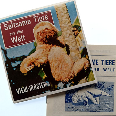 3x VIEW-MASTER 3D REEL   SELTSAME TIERE aus aller Welt   Strange Animals, Stereo