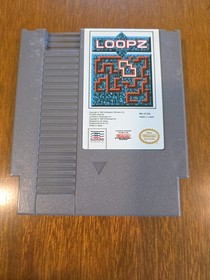 Loopz Nintendo NES 1990 Game Cart Manual Works