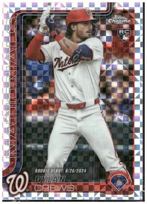 2025 Topps Chrome Update X-Fractor Dylan Crews #USC190 Nationals
