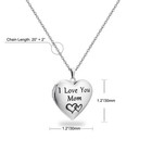 PHOTO LOCKET NECKLACE DIY CUSTOMIZED HEART PERSONALIZED LOCKET GIFT FOR MOM