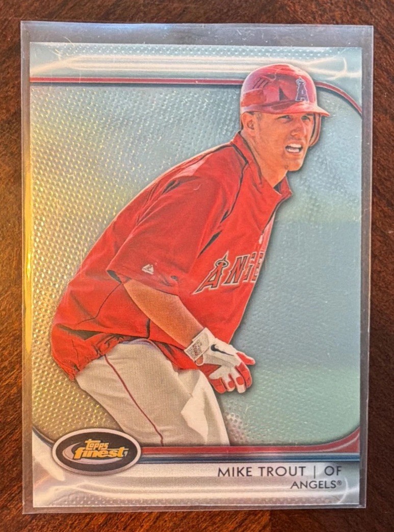 2012 Topps Finest Mike Trout Rookie #78 Los Angeles Angels