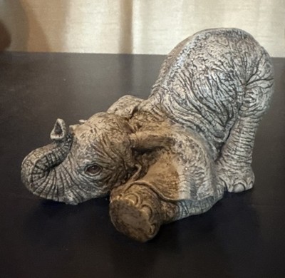 Vintage The HERD Elephant Figurine Marty Sculpture 3  Tall