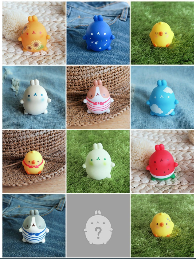 MOLANG and Animal Friends Serie Blind Box Action Figure