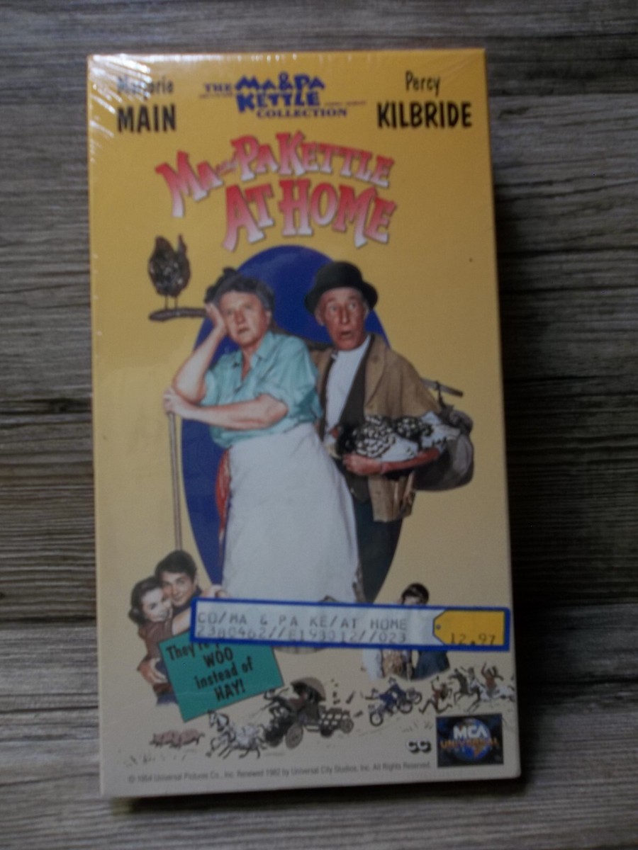 Ma-Pa Kettle at home VHS tape Marjorie Main Percy Kilbride