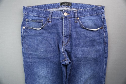 Forever 21 Herrenjeans Slim Fit Medium Wash 5 Pocket Größe 34 (Msr 34x32) - Bild 2 von 8