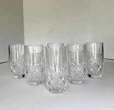 6 Crystal Cristal D'Arques-Durand MASQUERADE Tumblers Water Highball Tea