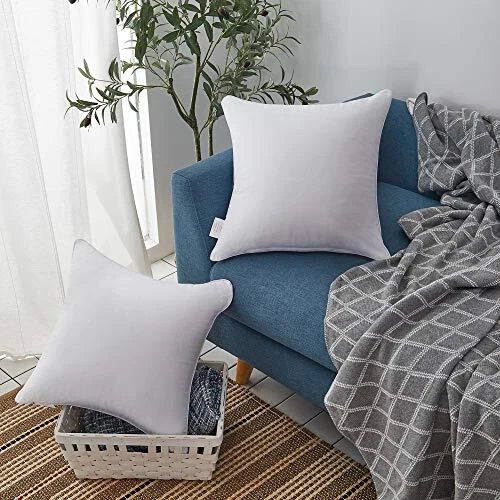 Oubonun 18 x 18 Pillow Inserts (Set of 2) - Throw Pillow Inserts with 100%