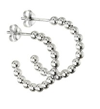 Grand Boucle Oreilles Argent Sterling 925 Poinçonnée Britannique Fait Tout Neuf