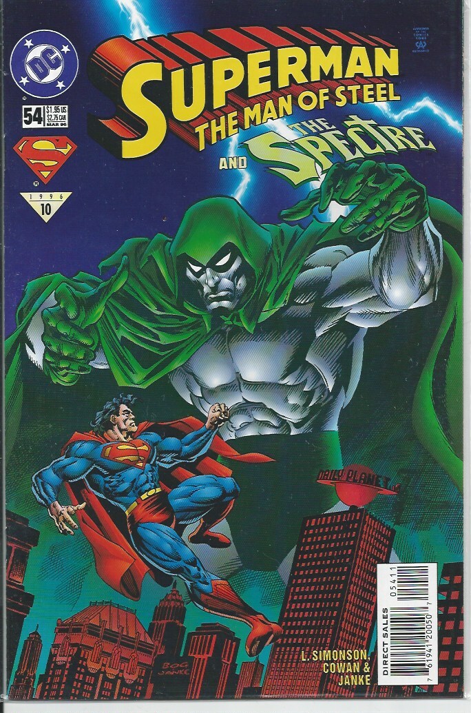 MAN OF STEEL スーパーマン ビッグスケール DCコミック Superman The Man of Steel 61 Fury In The Fortress! 1996 VF